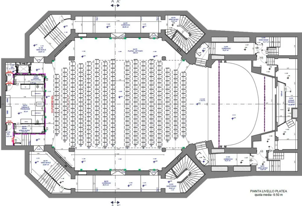 Rilievo Laser Scanner e modellazione BIM CINEMA MODERNISSIMO